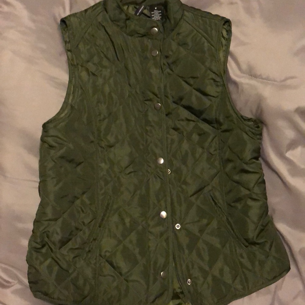 Olive Puffer Vest